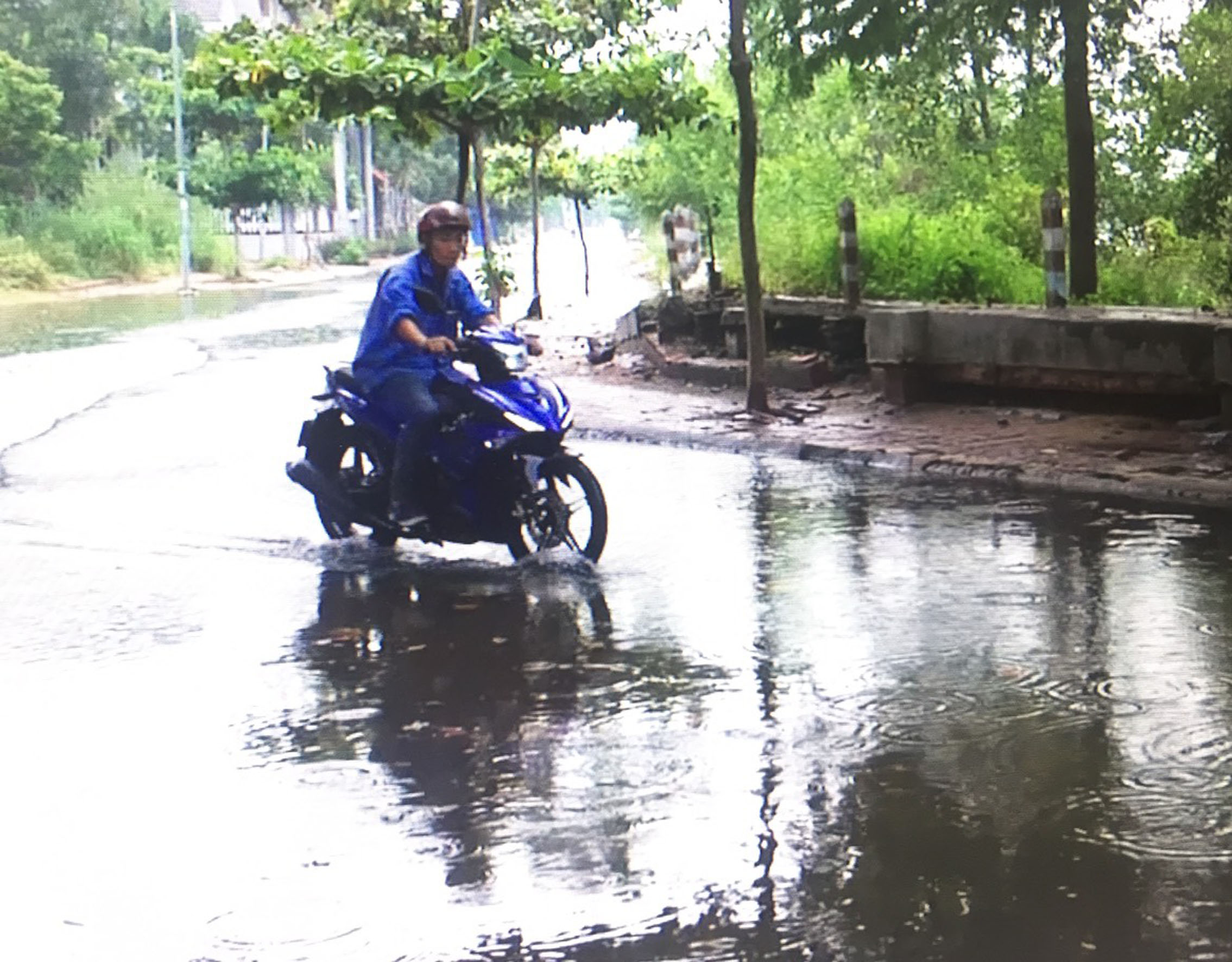 Đường Tôn Đức Thắng và một số tuyến đường ở phường 9, TP.Vũng Tàu thường xuyên ngập nước vào mùa mưa.