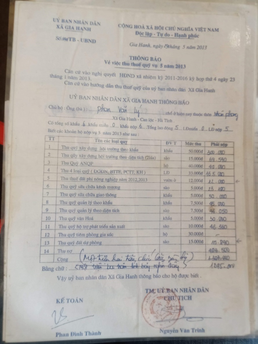 Thu quỹ xây dựng hội trường trùng lặp, và quỹ xây dựng kênh mương sai quy định