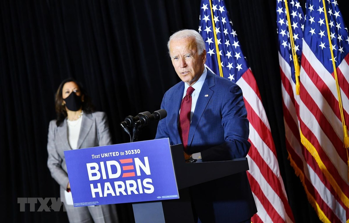 Ông Joe Biden đã chính thức được đề cử làm ứng cử viên của đảng Dân chủ cho cuộc bầu cử Tổng thống Mỹ năm 2020. (Ảnh: AFP)