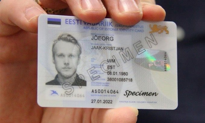 Thẻ căn cước điện tử của Estonia.  (Ảnh: EGA)