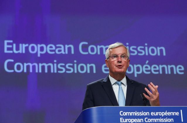Trưởng đoàn đàm phán thương mại hậu Brexit của EU Michel Barnier.