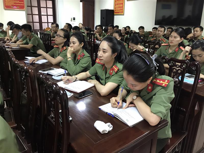 Cụm thi đua Chi đoàn khối An ninh tổ chức học tập lý luận chính trị  vào đầu tháng 9/2020
