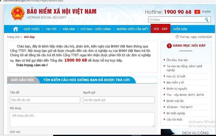 Mọi phản ánh của người dân và doanh nghiệp sẽ được BHXH Việt Nam tiếp nhận