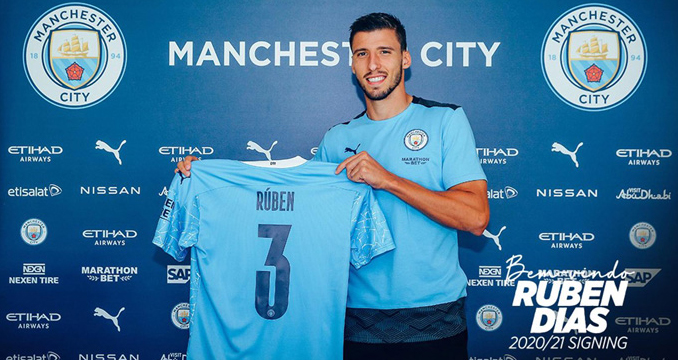 Ruben Dias chính thức cập bến Manchester City.