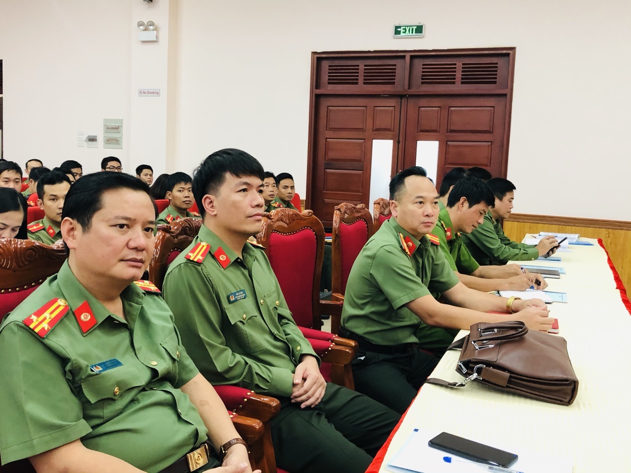 Tham dự lớp tập huấn có đại diện lãnh đạo Phòng Tham mưu Công an 29 tỉnh phía Bắc