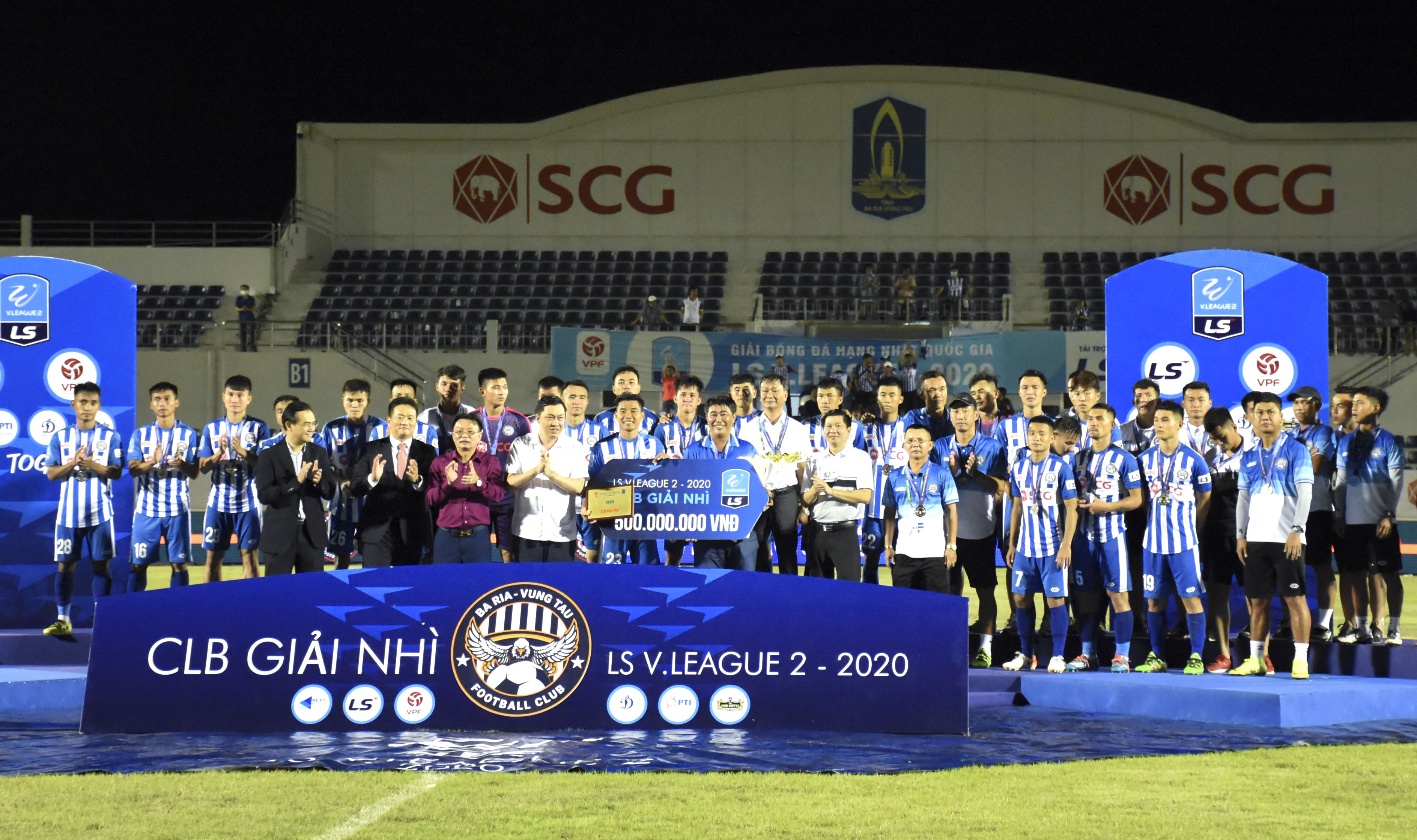 CLB Bóng đá BR-VT giành vị trí Á quân và giải phong cách tại giải hạng Nhất Quốc gia 2020.