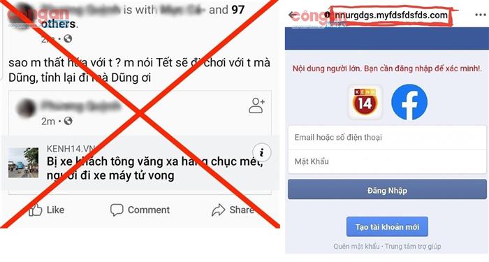 Cảnh báo thủ đoạn gắn thẻ để chiếm đoạt tài khoản Facebook