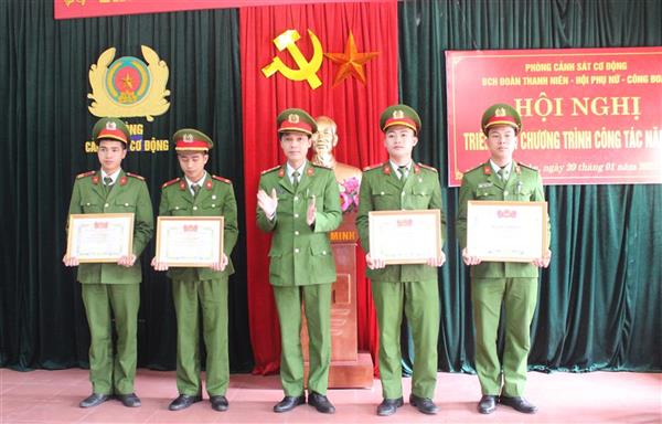 Đoàn Thanh niên, Hội Phụ nữ, Công đoàn Phòng Cảnh sát Cơ động: Triển khai chương trình công tác năm 2021
