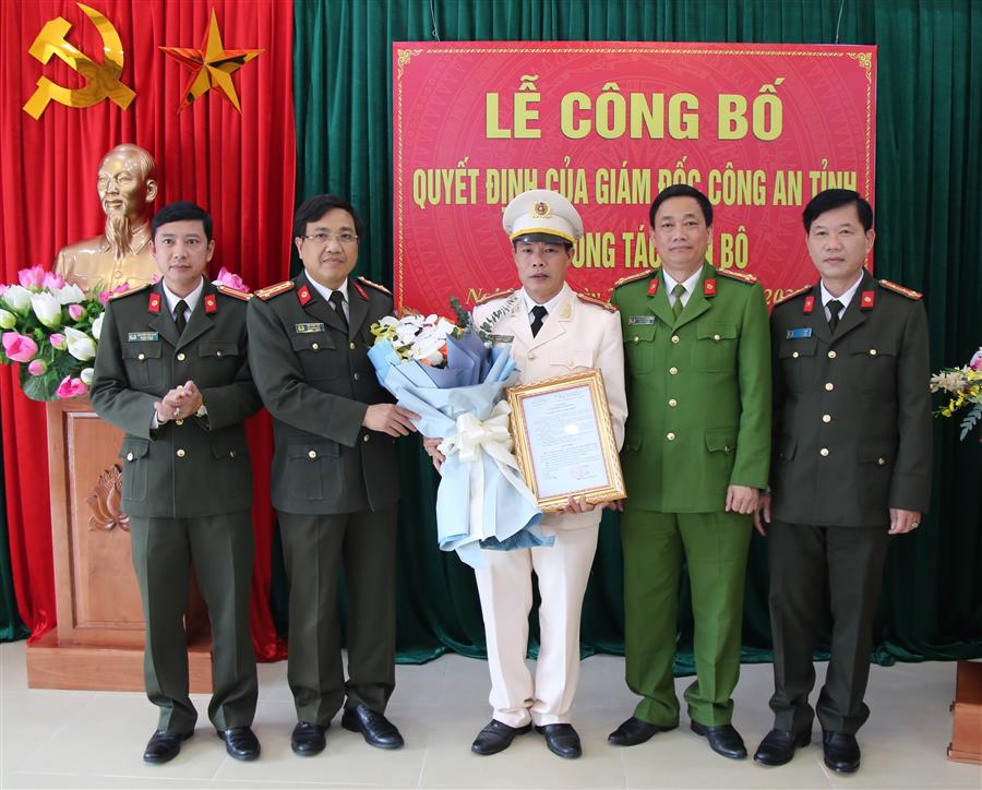 Công an Nghệ An: Bổ nhiệm Phó Trưởng phòng Cảnh sát Kinh tế