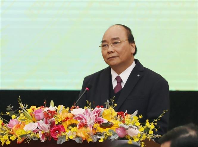 Thủ tướng Nguyễn Xuân Phúc phát biểu chỉ đạo Hội nghị. Ảnh: Phạm Hậu/TTXVN