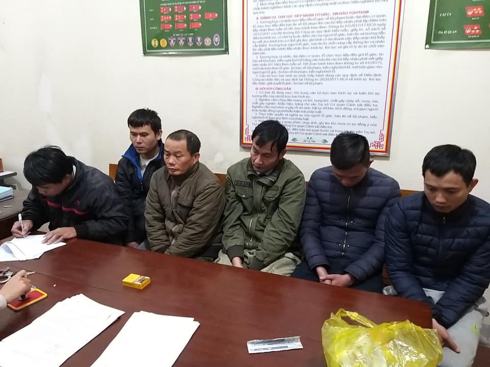 6 đối tượng bị bắt giữ.