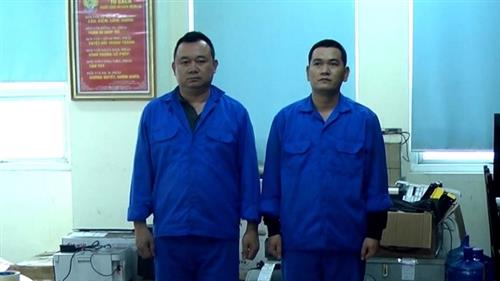 Hai đối tượng bị bắt giữ trong vụ án.