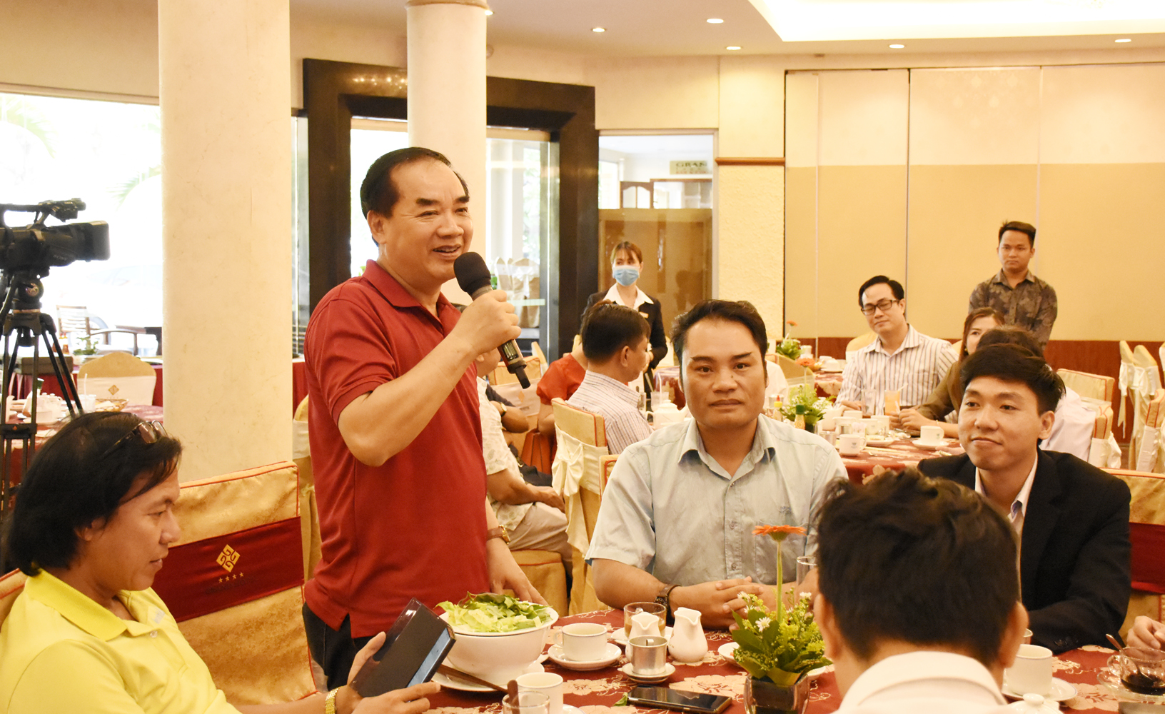 Ông Nguyễn Văn Tuyên, Tổng Giám đốc Công ty TNHH Vietubes mong muốn chính quyền TP.Vũng Tàu duy trì chương trình cà phê sáng để đồng hành cùng DN. 