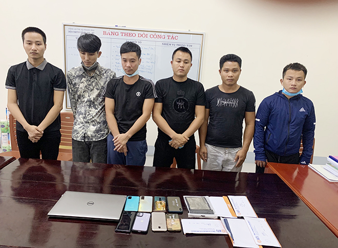 Các đối tượng và tang vật trong chuyên án.
