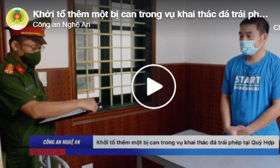 Khởi tố thêm một bị can trong vụ khai thác đá trái phép tại Quỳ Hợp