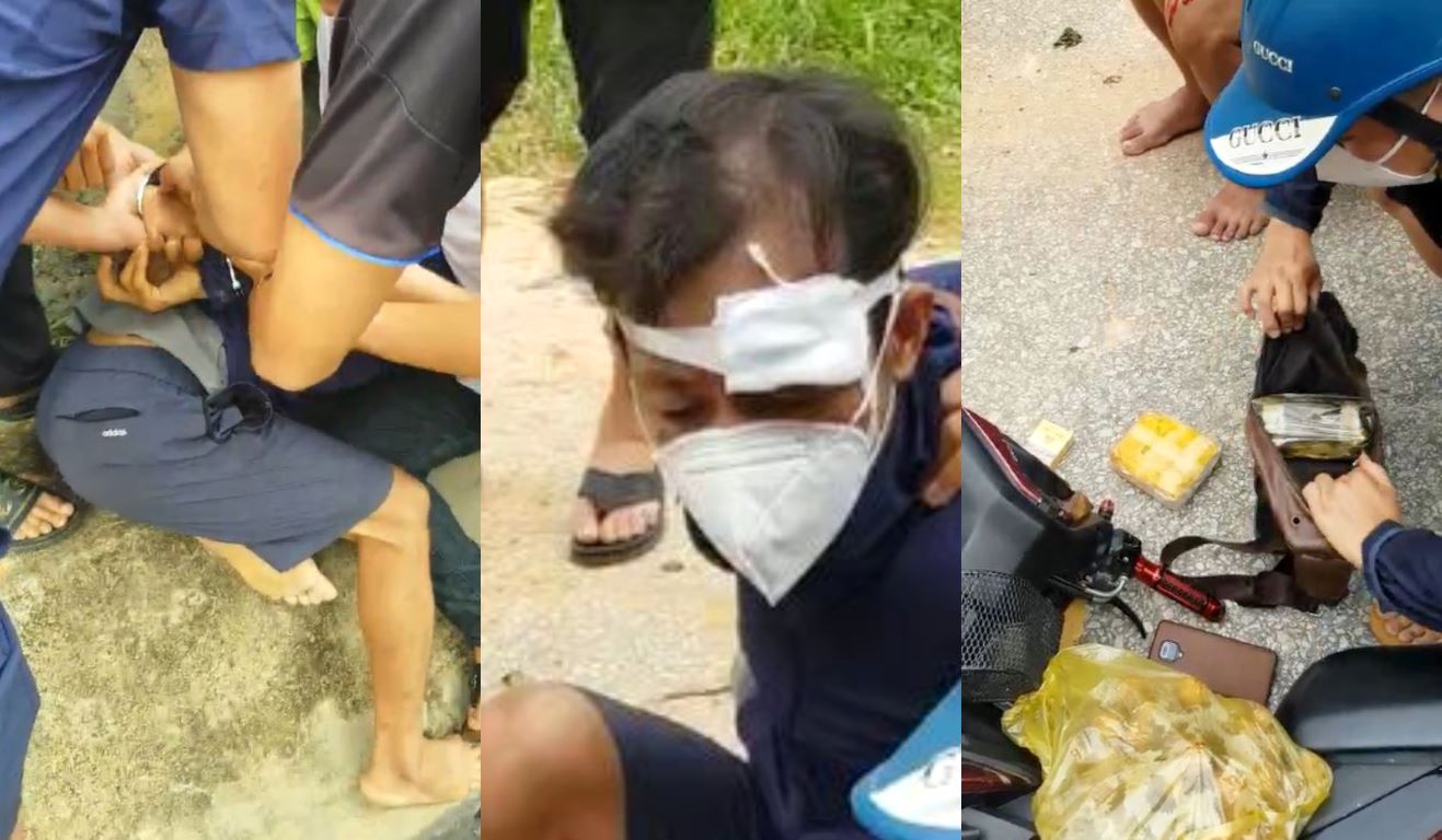 Đối tượng và tang vật tại hiện trường
