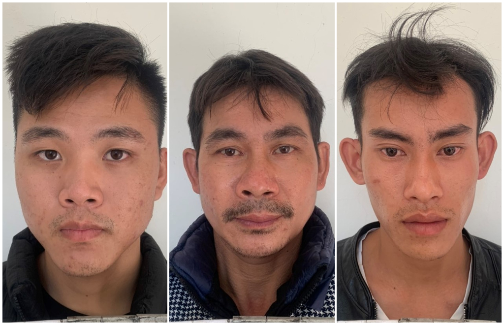 Các đối tượng tại cơ quan Công an