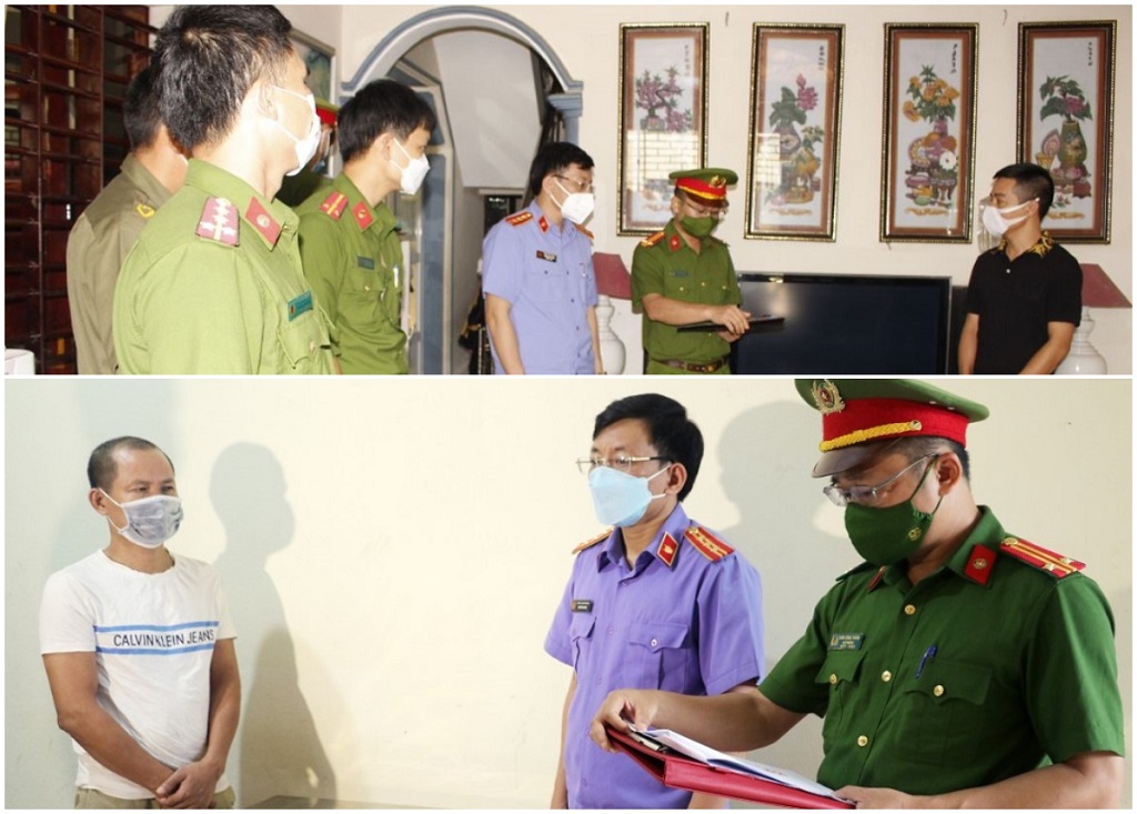 Cơ quan chức năng tống đạt quyết định khởi tố các bị can trong vụ án