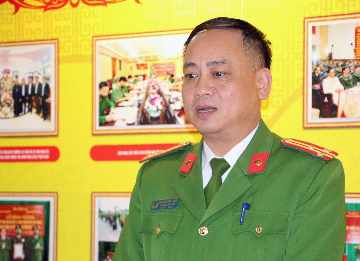   Thượng tá Nguyễn Hồng Tuyến - Trưởng Công an huyện Anh Sơn