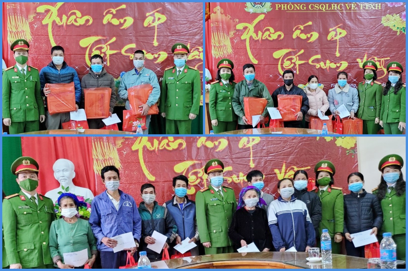 Nhiều phần quà trao tặng người dân nghèo xã Tiền Phong