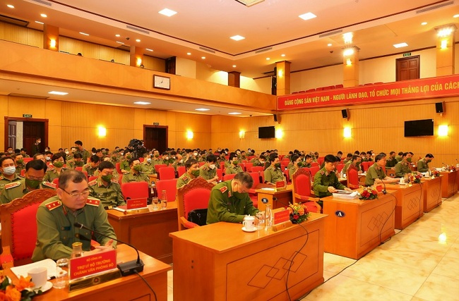 Các đại biểu dự Hội nghị tại Bộ Công an