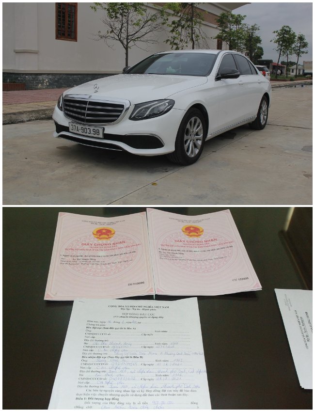 Tang vật vụ án cơ quan chức năng thu và tạm giữ