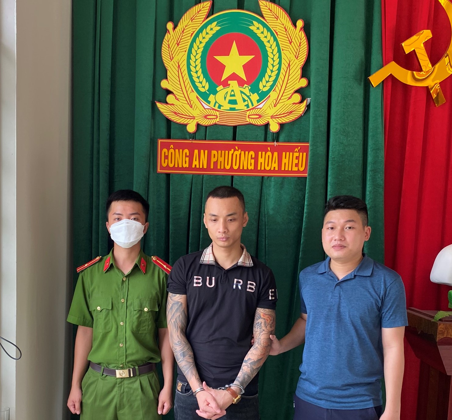 Đối tượng Nguyễn Khôi Nguyên thời điểm mới bị bắt giữ