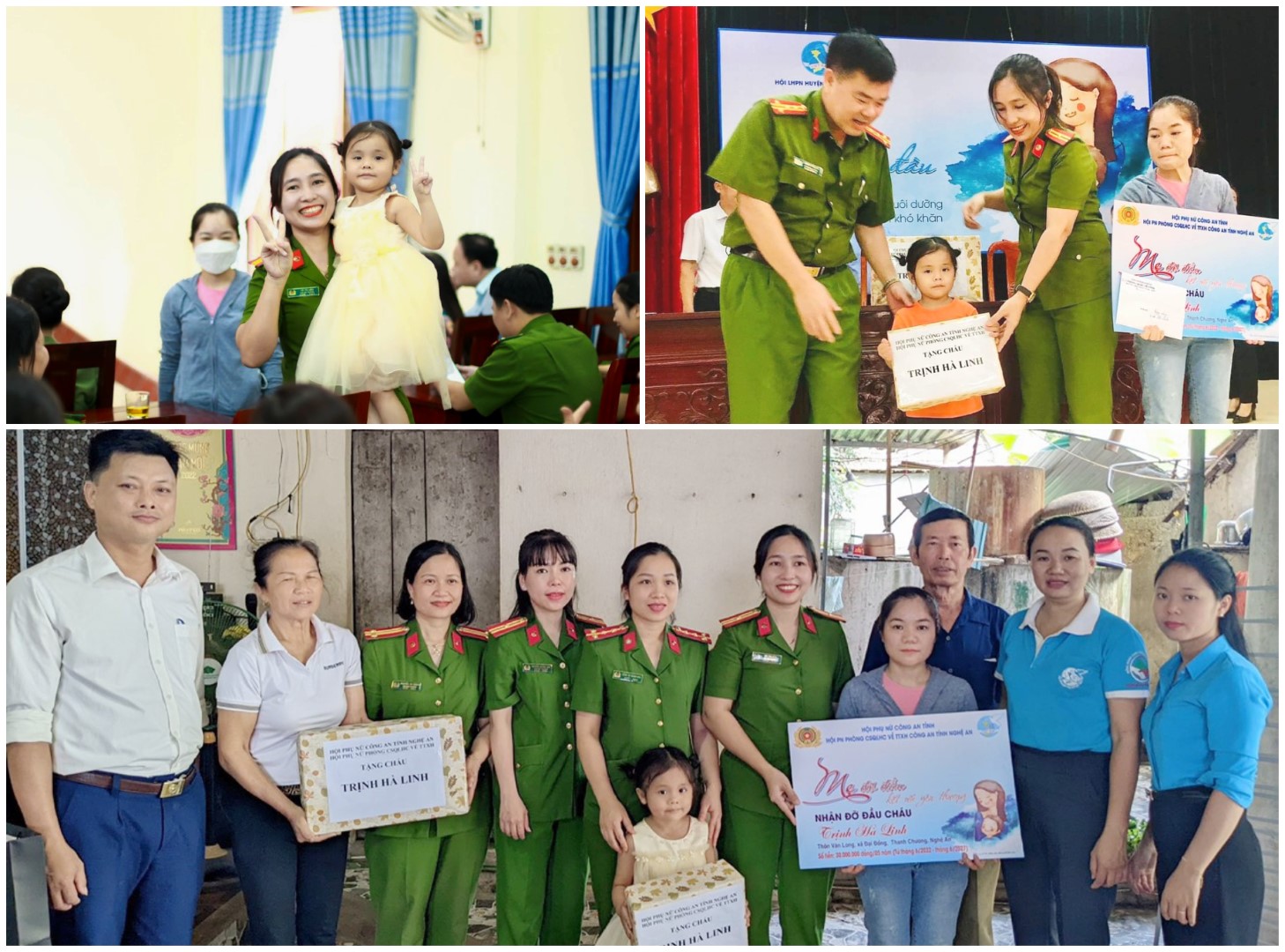 Những phần quà thiết thực sẽ góp phần giúp cháu Linh có cơ hội được học tập, phát triển toàn diện