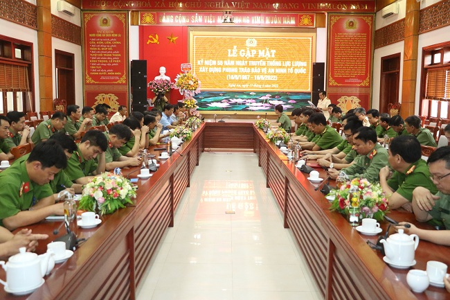 Gặp mặt kỷ niệm 55 Ngày truyền thống lực lượng Xây dựng phong trào bảo vệ an ninh Tổ quốc
