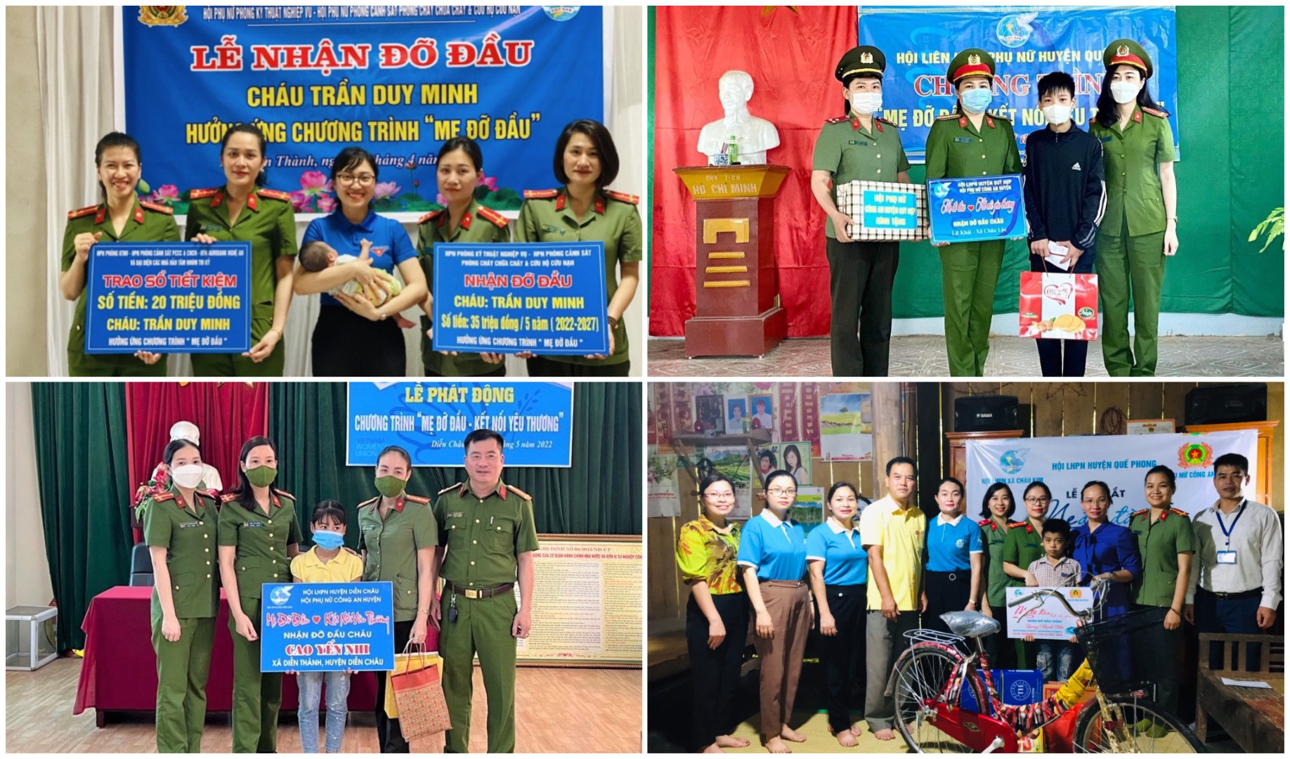 Đến ngày 22/6/2022, đã có 27 trẻ em mồ côi có hoàn cảnh khó khăn được các cấp Hội Phụ nữ Công an tỉnh nhận chăm sóc, đỡ đầu