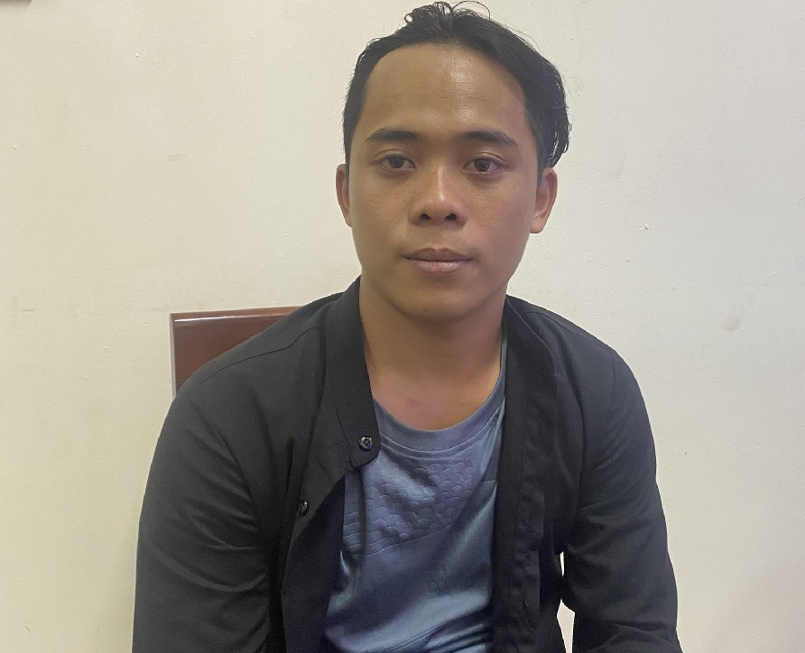 Đối tượng Phạm Bá Tú tại cơ quan Công an