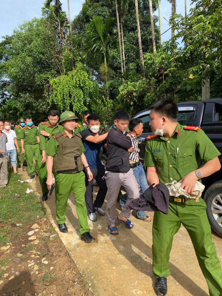 Sau gần 02 giờ gây án, đối tượng đã bị bắt
