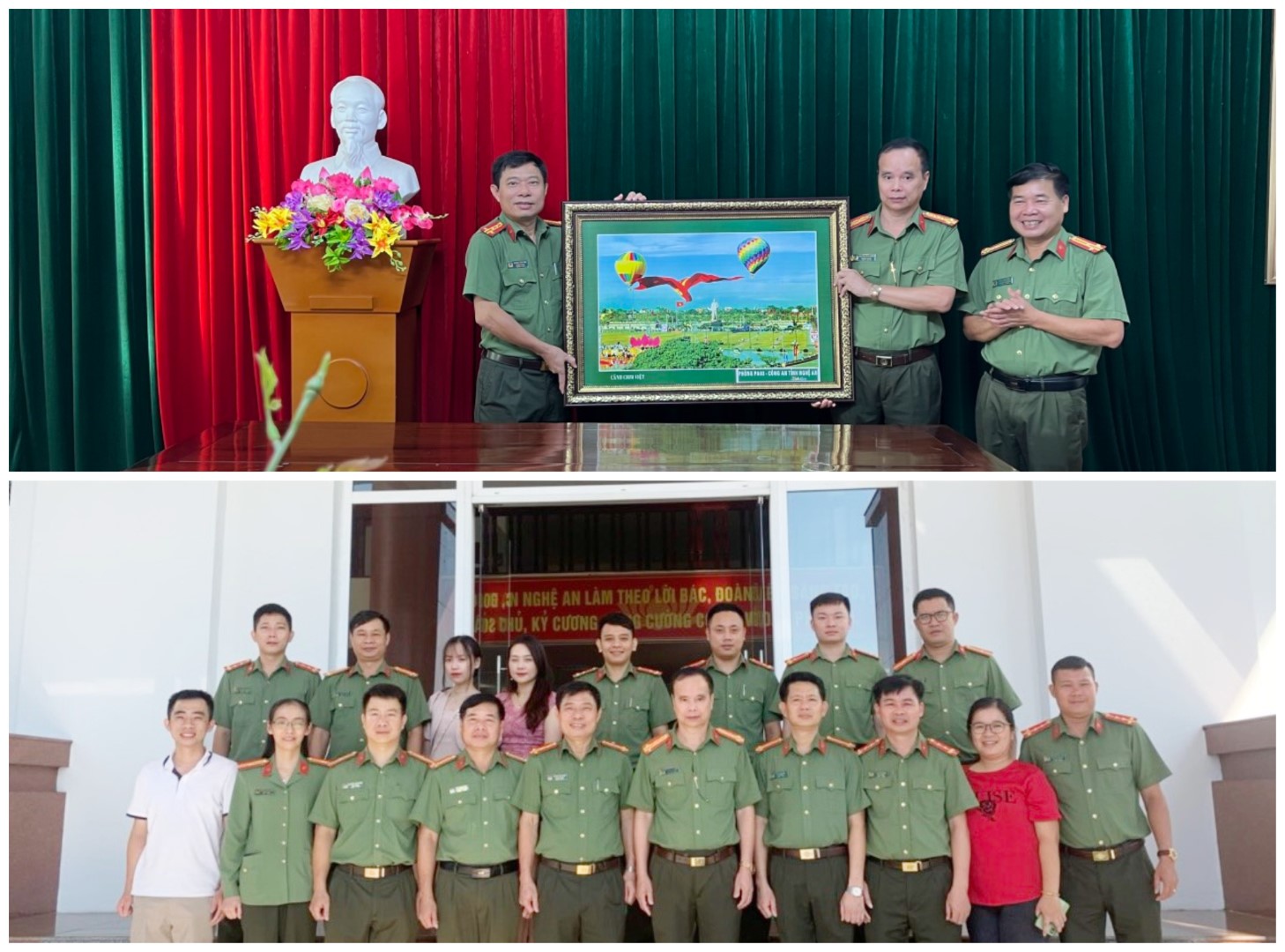 Phòng An ninh chính trị nội bộ Công an 2 tỉnh Nghệ An và Lai Châu tổ chức gặp mặt, trao đổi kinh nghiệm thực tiễn công tác