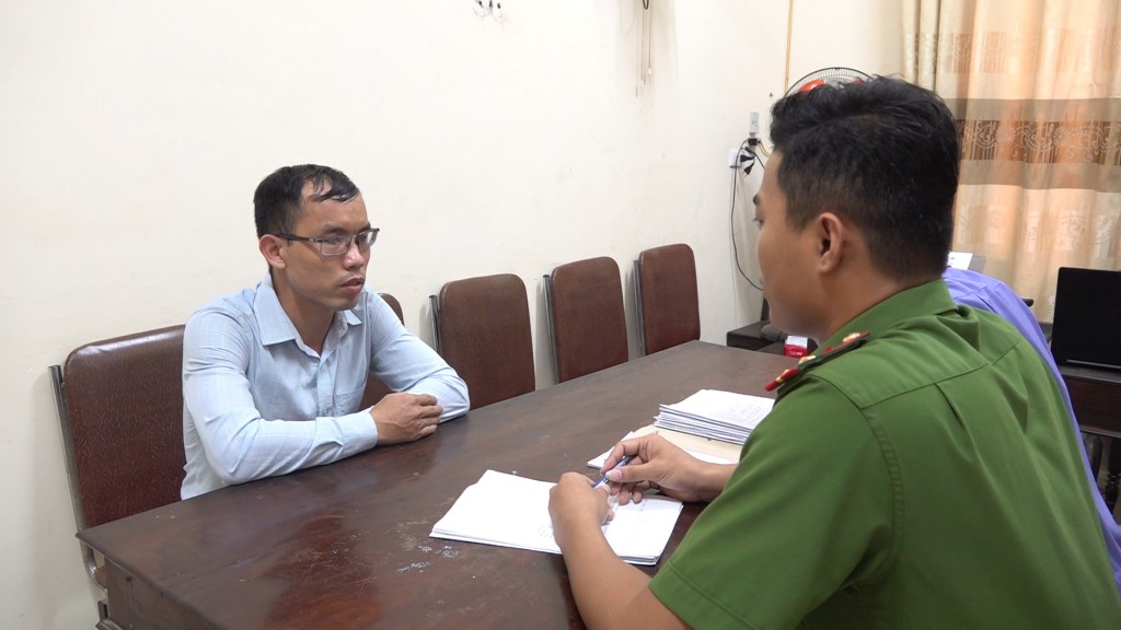 Đối tượng Vũ Văn Ba tại cơ quan điều tra