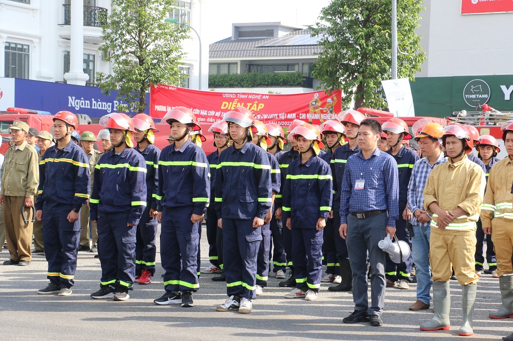 Các lực lượng tham gia diễn tập