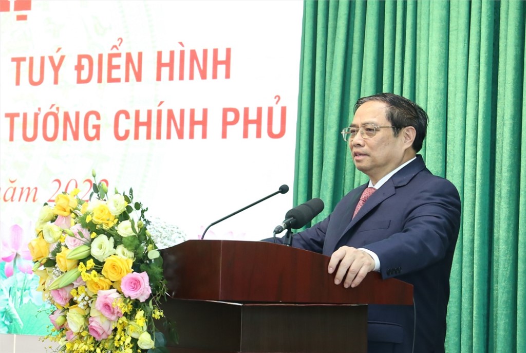 Thủ tướng Chính phủ Phạm Minh Chính phát biểu chỉ đạo tại Hội nghị.