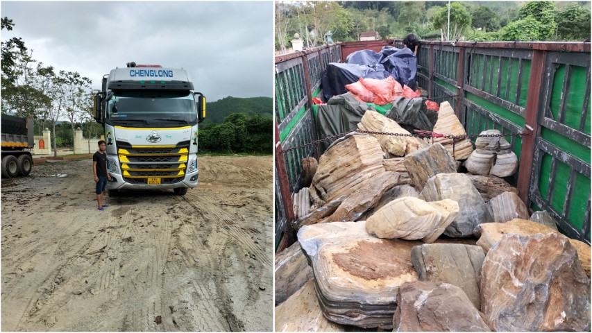 Tài xế chở 71 tấn khoáng sản không có giấy tờ hợp pháp  