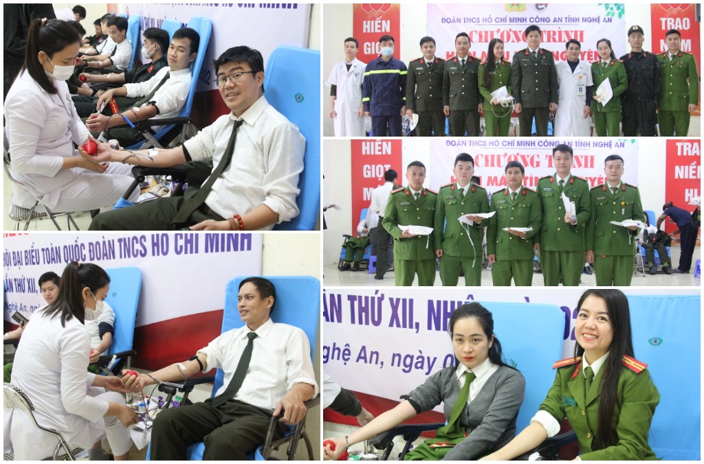 Chương trình hiến máu thu hút đông đảo cán bộ, chiến sĩ tham gia