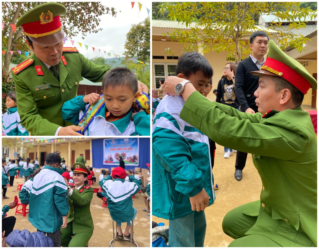 Chia sẻ khó khăn với học sinh miền núi 