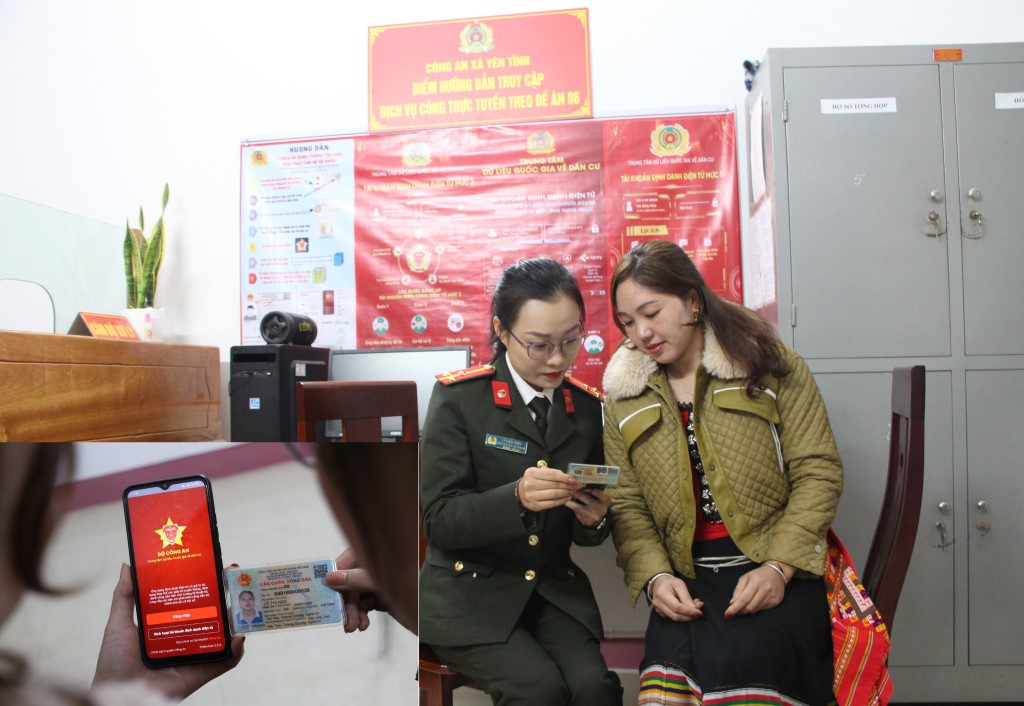 Cũng trong dịp này, Hội Phụ nữ Công an tỉnh đã tổ chức cài đặt định danh điện tử (VNeID) cho bà con Nhân dân