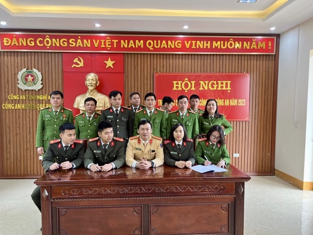 Ký cam kết thực hiện phong trào thi đua “Vì an ninh Tổ quốc” năm 2023