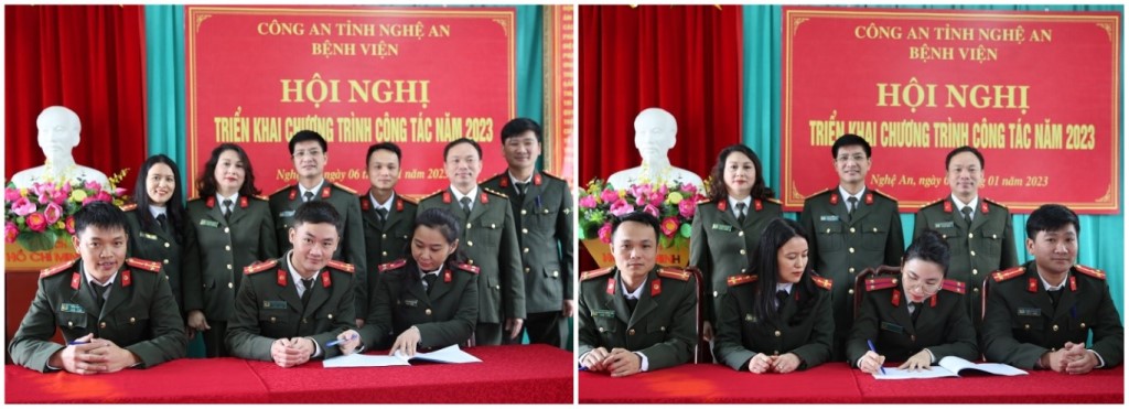 Kí cam kết thực hiện phong trào thi đua “Vì an ninh Tổ quốc” năm 2023