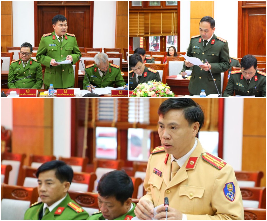 Lãnh đạo các Phòng báo cáo kết quả các mặt công tác