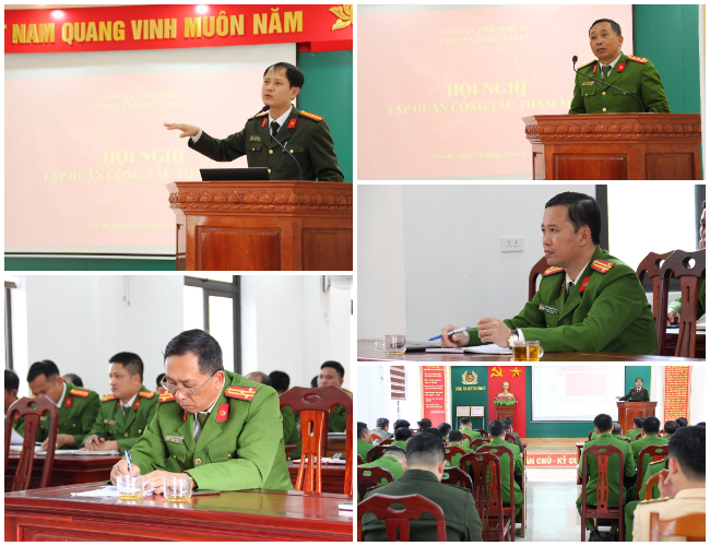 Tập huấn công tác tham mưu tại Công an huyện Tân Kỳ