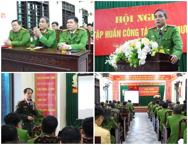 Tập huấn Công tác tham mưu tại Công an thị xã Cửa Lò