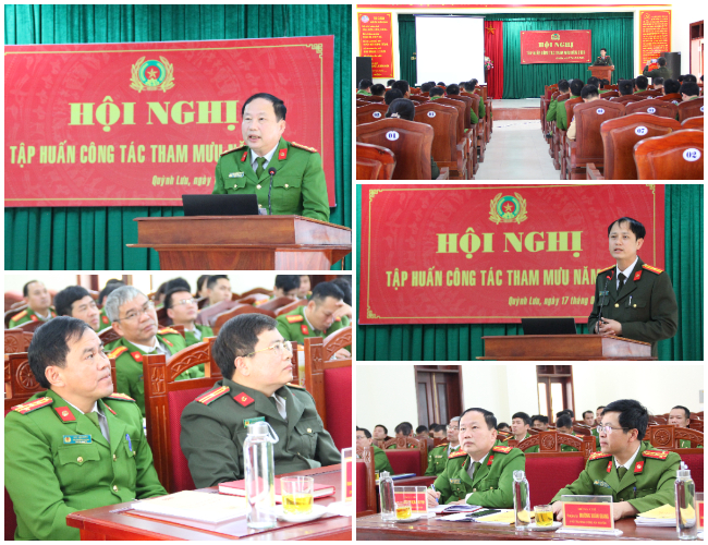 Tập huấn Công tác tham mưu tại Công an huyện Quỳnh Lưu