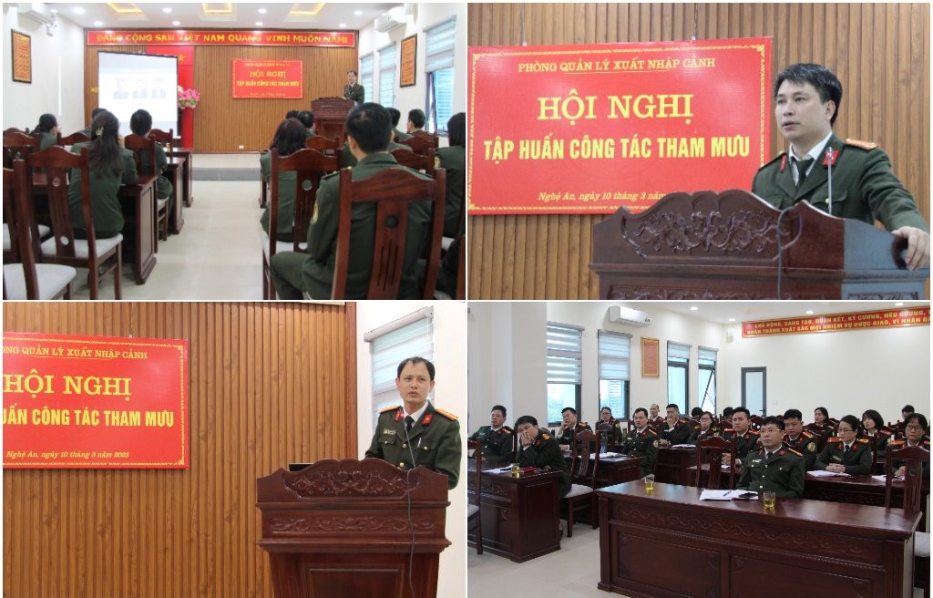 Tập huấn công tác tham mưu tại Phòng Quản lý xuất nhập cảnh