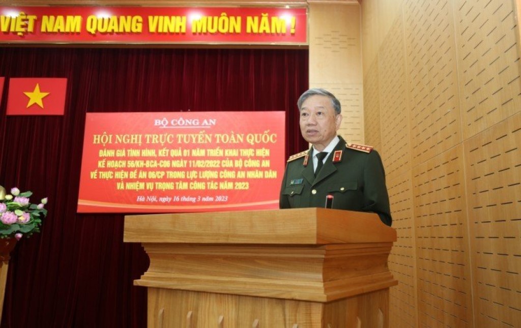 Bộ trưởng Tô Lâm phát biểu chỉ đạo tại Hội nghị 