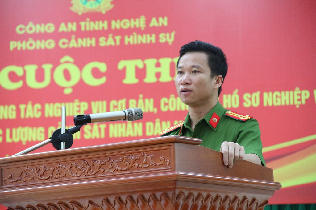 Lãnh đạo Phòng Cảnh sát hình sự quán triệt thể lệ cuộc thi