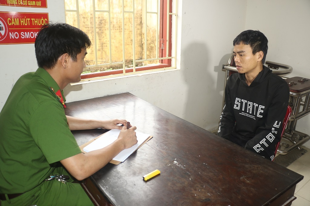 Đối tượng Nguyễn Văn Tường tại Cơ quan Công an